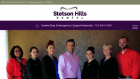 What Stetsonhillsdental.com website looked like in 2018 (6 years ago)