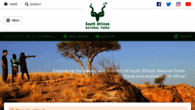 What Sanparks.co.za website looked like in 2018 (6 years ago)