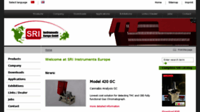 What Sri-instruments-europe.com website looked like in 2018 (6 years ago)