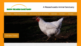 What Sunnymeadowsanctuary.org website looked like in 2018 (6 years ago)