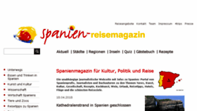 What Spanien-reisemagazin.de website looked like in 2018 (6 years ago)