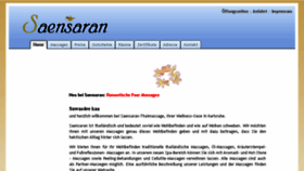 What Saensaran-thaimassage.de website looked like in 2018 (6 years ago)