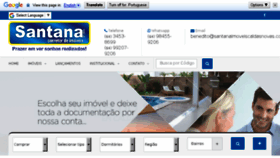 What Santanaimoveiscaldasnovas.com.br website looked like in 2018 (6 years ago)