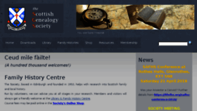 What Scotsgenealogy.com website looked like in 2018 (6 years ago)