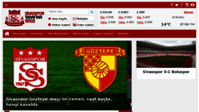 What Sivasspor.net website looked like in 2018 (6 years ago)