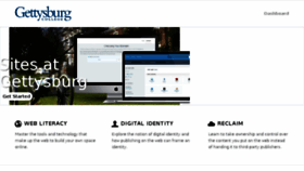 What Sites.gettysburg.edu website looked like in 2018 (6 years ago)