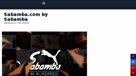 What Sabamba.com website looked like in 2018 (6 years ago)