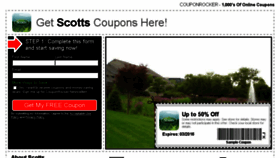 What Scotts.couponrocker.com website looked like in 2018 (6 years ago)