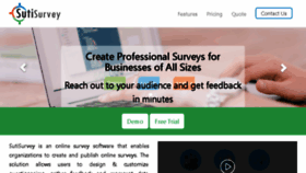 What Sutisurvey.com website looked like in 2018 (6 years ago)