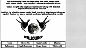 What Spellbounded.com website looked like in 2018 (6 years ago)