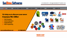 What Sunshinesoftwares.com website looked like in 2018 (6 years ago)