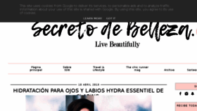 What Secretodebelleza.es website looked like in 2018 (6 years ago)