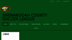 What Shenandoahcountysoccerleague.com website looked like in 2018 (6 years ago)