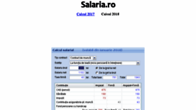 What Salaria.ro website looked like in 2018 (6 years ago)