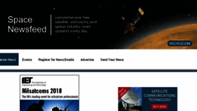 What Spacenewsfeed.com website looked like in 2018 (6 years ago)