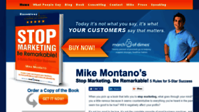 What Stopmarketingberemarkable.com website looked like in 2018 (6 years ago)