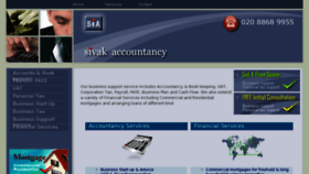 What Sivakaccountancy.com website looked like in 2018 (6 years ago)