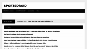 What Sportsdroid.co.uk website looked like in 2018 (6 years ago)