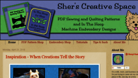 What Sherscreativespace.blogspot.com website looked like in 2018 (6 years ago)