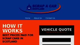 What Scrapacarscotland.com website looked like in 2018 (6 years ago)