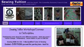 What Sewing-tuition.co.uk website looked like in 2018 (6 years ago)