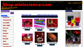 What Shop.miniscience.com website looked like in 2018 (6 years ago)