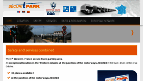 What Securitpark.com website looked like in 2018 (6 years ago)