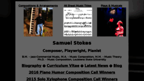 What Samuelstokesmusic.com website looked like in 2018 (6 years ago)