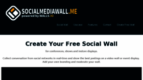 What Socialmediawall.me website looked like in 2018 (6 years ago)