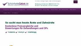 What Schoenheitsgebot.de website looked like in 2018 (6 years ago)