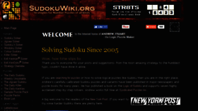 What Sudokuwiki.org website looked like in 2018 (6 years ago)