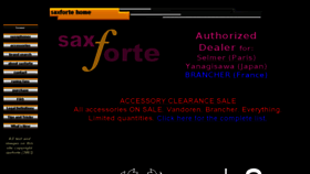 What Saxforte.com website looked like in 2018 (6 years ago)