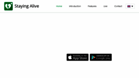 What Stayingalive.org website looked like in 2018 (6 years ago)