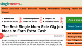 What Singlemoms.org website looked like in 2018 (6 years ago)