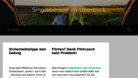 What Singleboersen-ueberblick.de website looked like in 2018 (6 years ago)