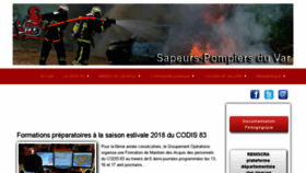 What Sdis83.fr website looked like in 2018 (6 years ago)
