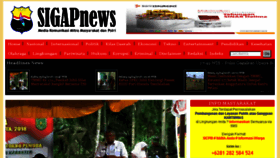 What Sigapnews.co.id website looked like in 2018 (6 years ago)