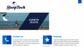 What Sleeptech.ca website looked like in 2018 (6 years ago)