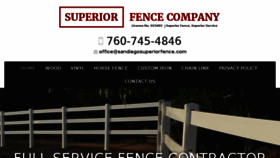 What Sandiegosuperiorfence.com website looked like in 2018 (6 years ago)