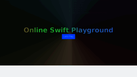 What Swiftplayground.run website looked like in 2018 (5 years ago)