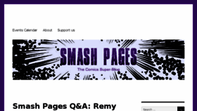 What Smashpages.net website looked like in 2018 (6 years ago)
