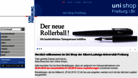 What Shop.uni-freiburg.de website looked like in 2018 (6 years ago)