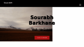 What Sourabh.in website looked like in 2018 (6 years ago)