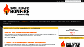 What Smallbizbonfire.com website looked like in 2018 (6 years ago)