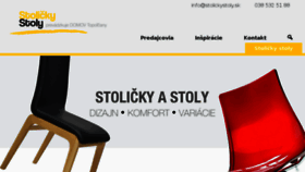What Stolickystoly.sk website looked like in 2018 (6 years ago)