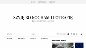 What Szyjebokochamipotrafie.pl website looked like in 2018 (6 years ago)