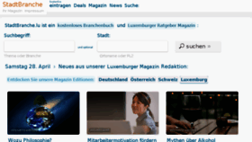 What Stadtbranche.lu website looked like in 2018 (6 years ago)