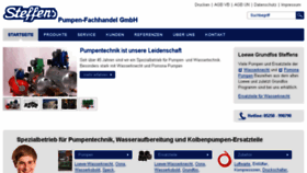 What Steffens-pumpen.de website looked like in 2018 (5 years ago)