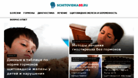 What Schitovidka03.ru website looked like in 2018 (6 years ago)