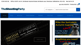 What Shootingparty.uk website looked like in 2018 (6 years ago)